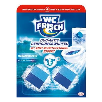 WC FRISCH 2er-Pack WC-Reinigungswürfel »Duo-Aktiv Ozeanfrische« blau