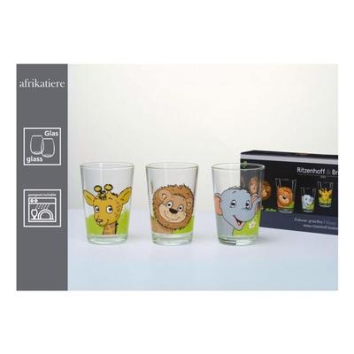 Ritzenhoff & Breker Kindergläser-Set Afrikatiere 205 ml 6 Stück weiß Image