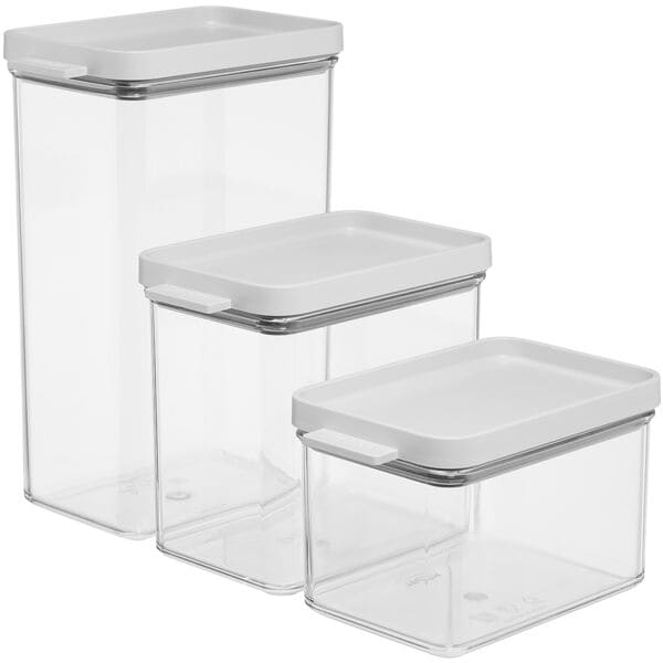 MEPAL Vorratsdosen-Set »Omnia« 0,7 / 1,1 / 2,0 L weiß, 9.4x14.5 cm Image