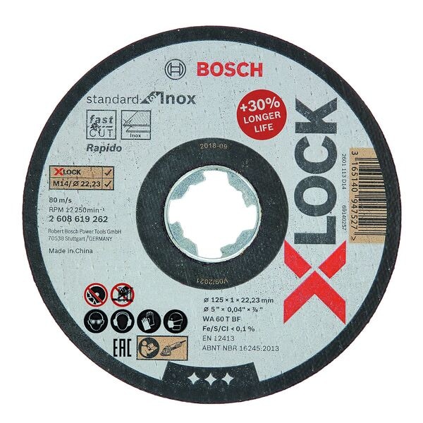 BOSCH Trennscheibe »X-LOCK Standard for Inox« 12.5 cm Image