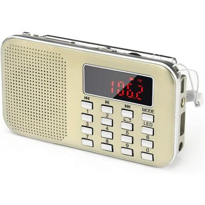 KZQ - J-908 AM-Radio, tragbar, ultradünn, am fm, MP3, aux, usb, wiederaufladbarer, herausnehmbarer Image