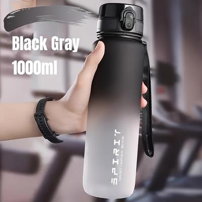 TEMU 1pc Gradient Sports Water Bottle, 21.98oz/33.81oz Portable , Bpa-free Polycarbonate, Uncharged, For Men And Women Image