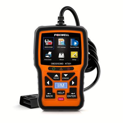 TEMU Foxwell Nt301 Scanner Live Data Professional Mechanic Obdii Diagnostic Code Reader Tool For Check Engine Light Free For All Cars