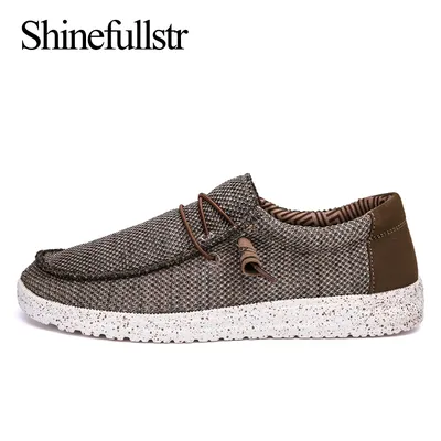 Summer Men Light Fashion Canvas Shoes Dude 2023 Casual Slip-On Breathable Comfortable Dropshipping