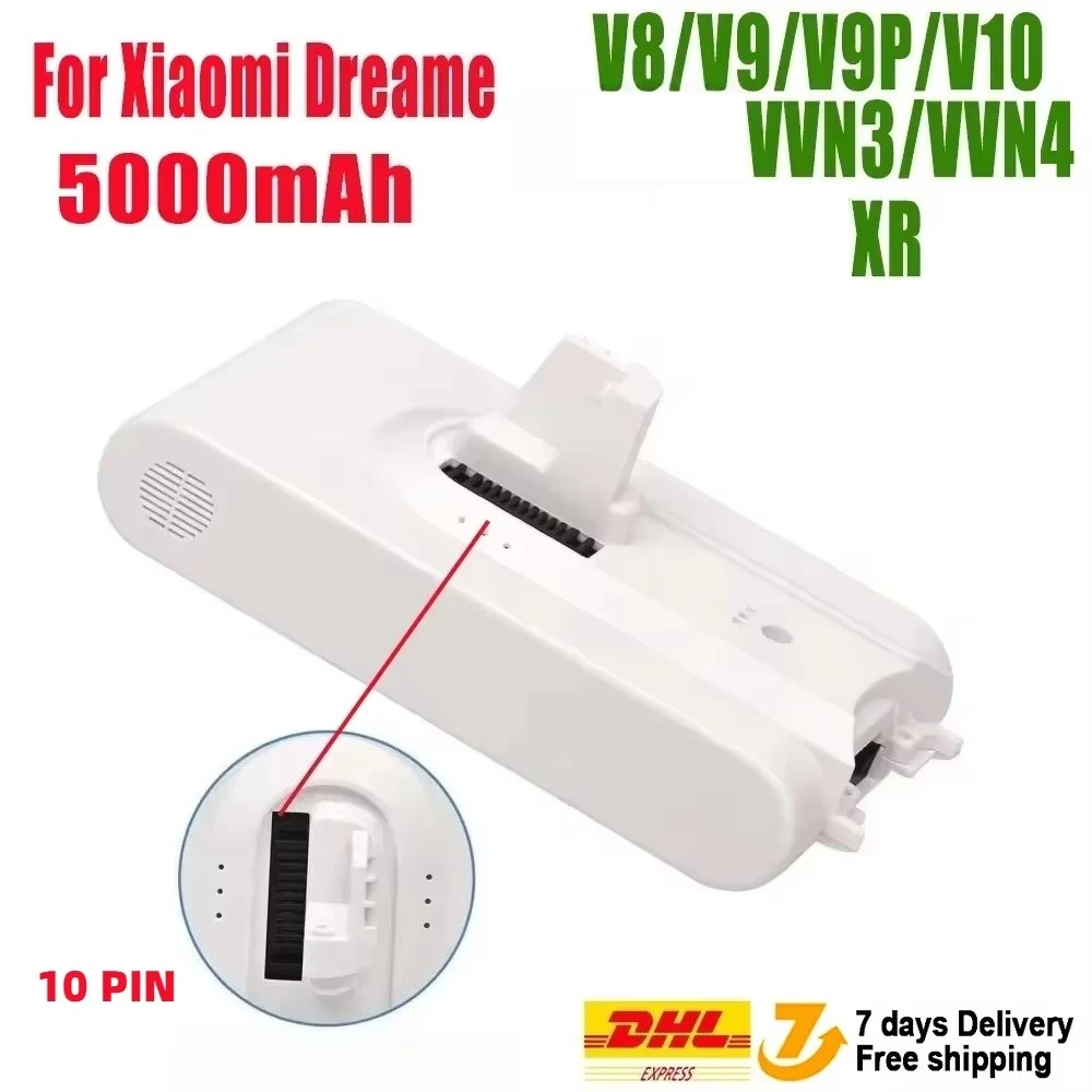 (Herkunft) 5000 mAh Li-Ionen-Akku für Dreame V8 V10Pro V9P XR VVN3 VVN5 Hand-Akku-Staubsauger Teile Ersatzakku Image