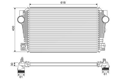 Valeo Ladeluftkühler [Hersteller-Nr. 822915] für VW Image
