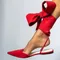 Ladies Shoes on Sale 2025 Pointed Toe Women's Sandals Summer Shallow Mouth Lace Up Shoes Female Slingbacks Flat Heel Sandals