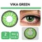 VISUASHOW Cosplay lentilles de Contact de couleur verte 2 pièces lentilles de Contact fou Anime Rad