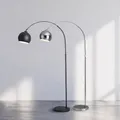 Lampadaire arc nordique argent or support de pêche lampe salon grand lampe canapé côté LED lampe de lecture réglable à côté de la lampe