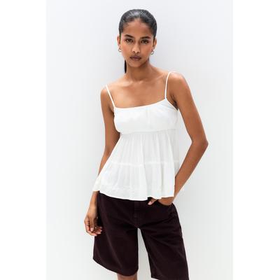 White Top With Embroidery