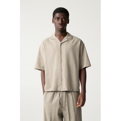 Linen Blend Short Sleeve Shirt