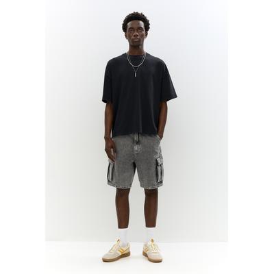 Denim Cargo Bermuda Shorts