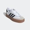 Sneaker ADIDAS ORIGINALS "SAMBAE", Gr. 42, schwarz-weiß (cloud weiß, core schwarz, gold metallic), Leder, Synthetik, sportlich, Schuhe, Topseller
