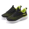 Sneaker LASCANA "Halbschuh, Schnürschuh, Freizeitschuh", Damen, Gr. 41, schwarz (schwarz, lime), Obermaterial: 100% Textilmaterial. Futter: 100% Textilmaterial. Decksohle: 100% Textilmaterial. Laufsohle: 100% Synthetik, mehrfarbig, kontrastfarbene...
