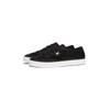 Plateausneaker TOMMY HILFIGER "TH OPEN MESH VULC SNEAKER", Damen, Gr. 39, schwarz, Textil, sportlich, Schuhe, Freizeitschuh, Halbschuh, Schnürschuh mit Logoflagge