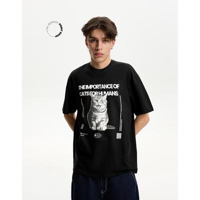 Bershka Bershka Wearable Art Short Sleeve T-Shirt Men S Black