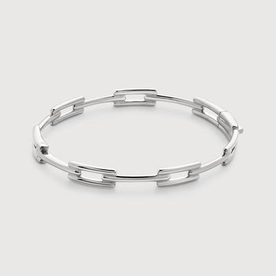 Sterling Silver Signature Link Slim Bangle