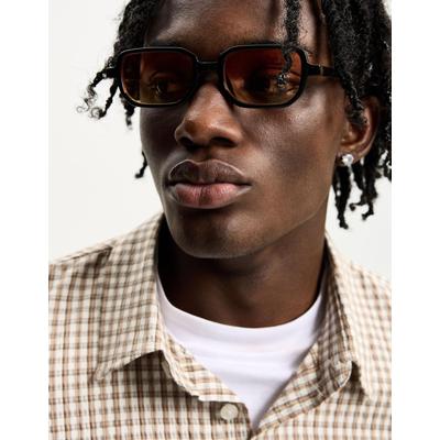Bershka Resin Sunglasses Men Orange