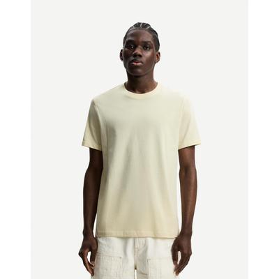Bershka Regular Short Sleeve T-Shirt Men M Yellow