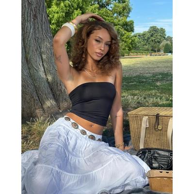 Bershka Bandeau Top Women Xs Black