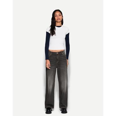 Bershka Baggy Jeans Women 10-12 Black