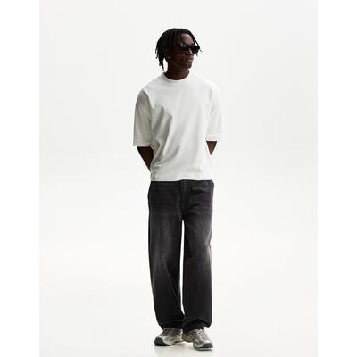 Bershka Skater Jeans Men 34 Black