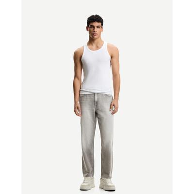 Bershka Tapered Jeans Men 29 Grey