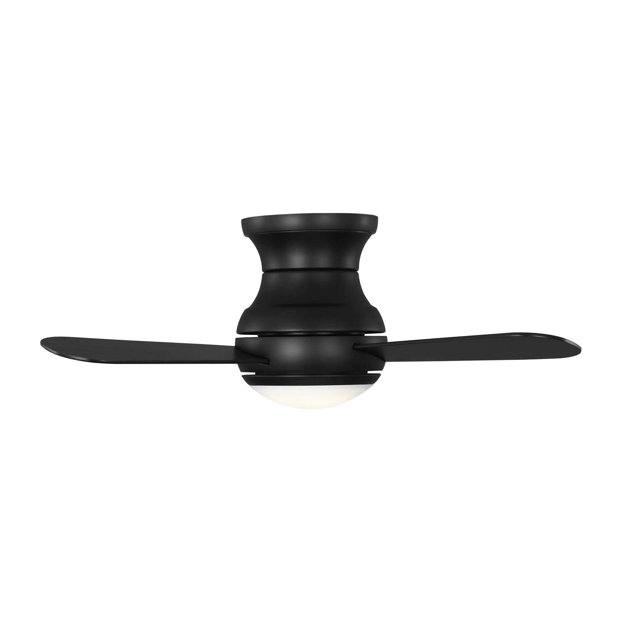 Generation Lighting Orbis Hugger 32 Inch Flush Mount Fan with Light Kit - 3OBSHR32MBKD