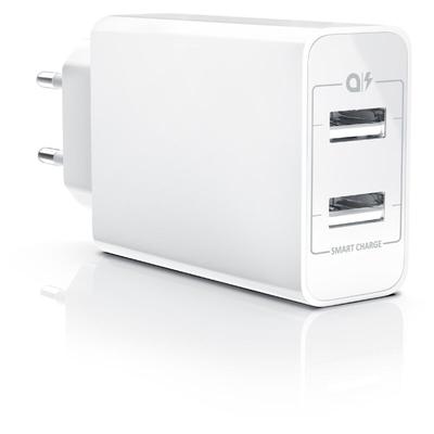 Aplic USB-Ladegerät 4800 mA, 2 Port Nezteil mit Smart Charge + Solid Charge, Leistungsstarke 24W Image
