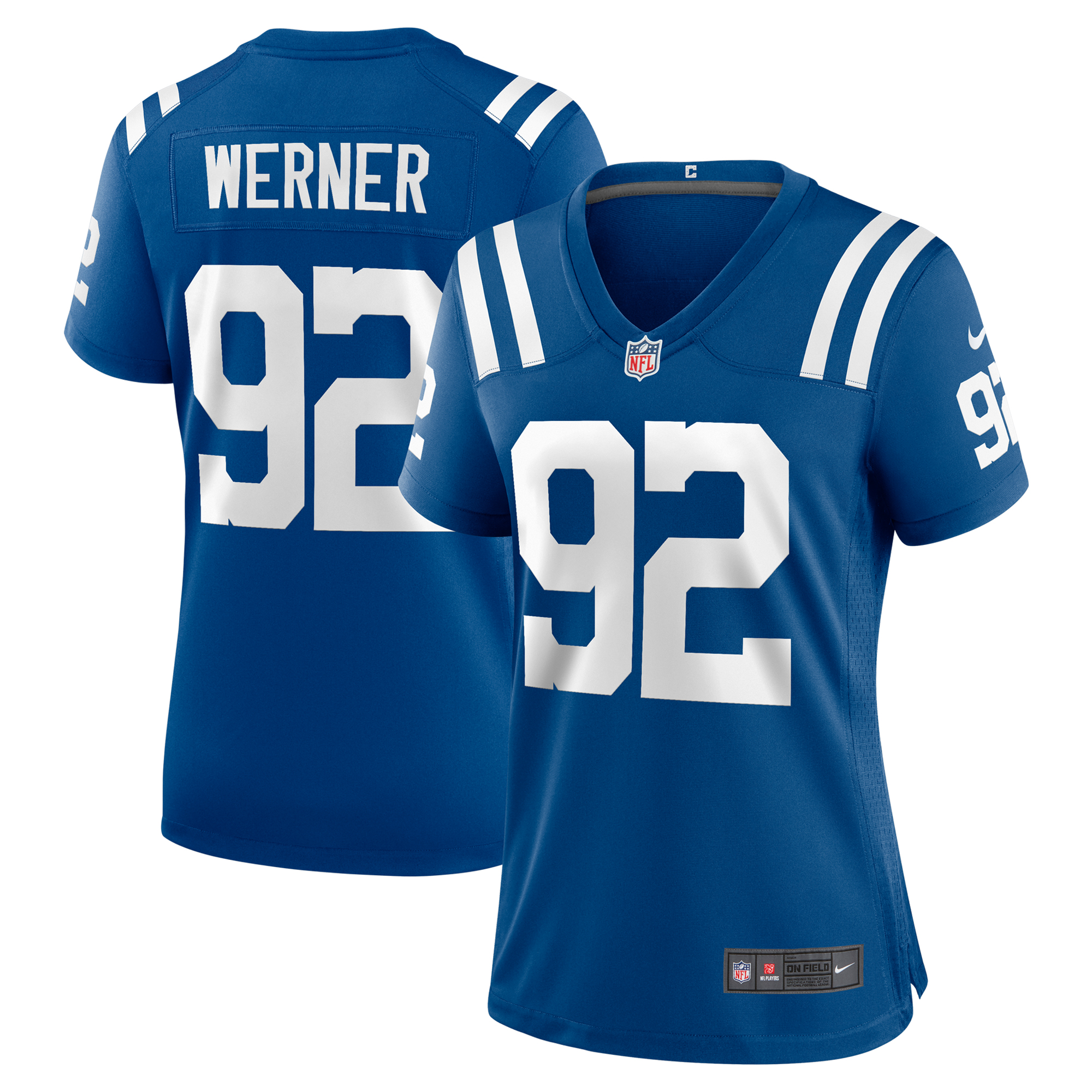 Indianapolis Colts Spieler im Ruhestand Nike Game Heimtrikot – königsBlau – Björn Werner – Damen Image
