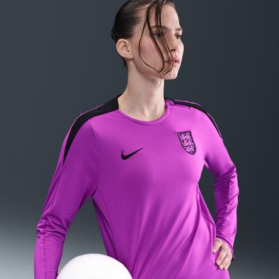 England Lionesses Nike Srike Crew Trainingsoberteil 2025 - Lila - Damen Image