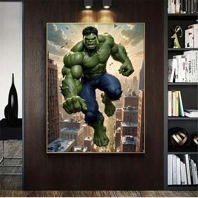 TEMU 1pc Canvas Art Print - Vibrant Wall Decor, Living Rooms, Bedrooms, Offices & Classrooms - Superhero Poster, Ideal Gift For Valentine's Day, Easter, Ramadan, Superhero Decor Image