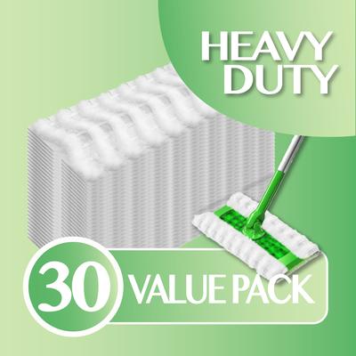 TEMU 30 Count Heavy Duty Pads – Disposable Unscented Cleaning Cloths For Dust, Hair, And Hardwood Floors Image