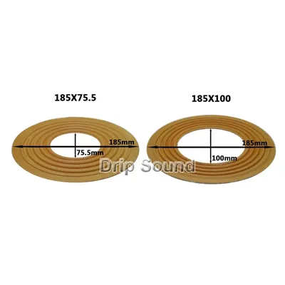 2pcs 185x75.5/185x100mm Elastic Wave Loudspeaker Subwoofer Woofer Bass Speaker Repair Spider Damper