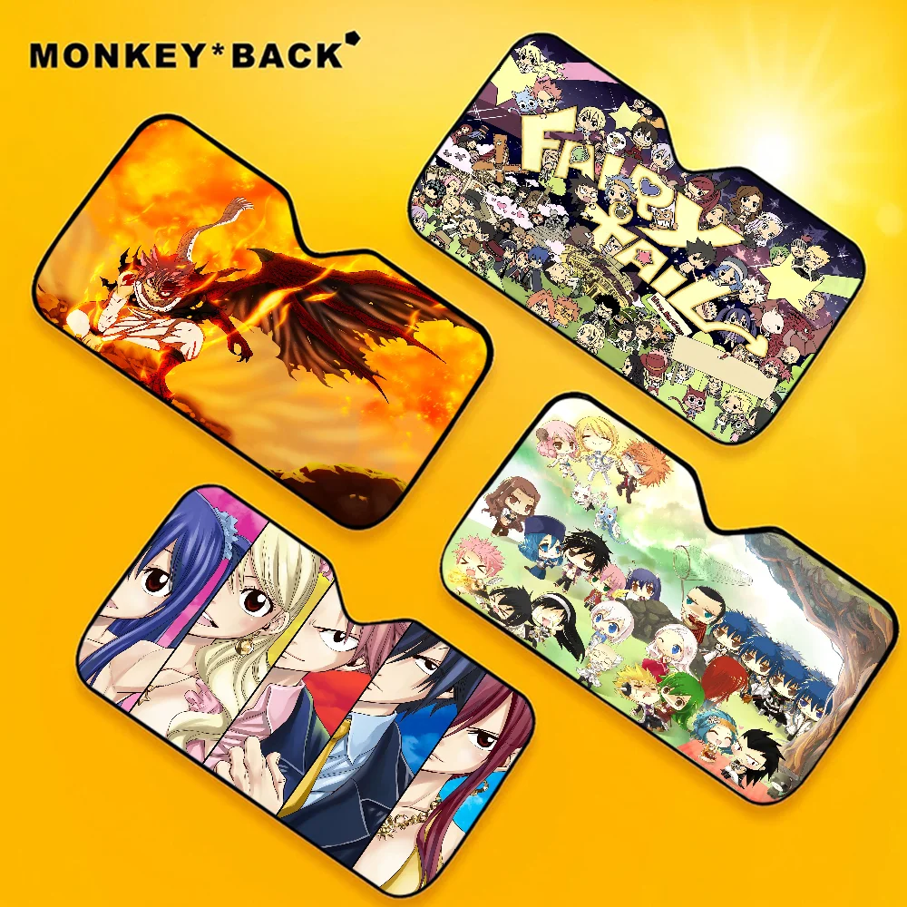 Anime Fairy Tail Shade für Auto Windschutzscheibe Abdeckung Reflektor Schutz Privatsphäre Sonnenschirm Dekor Geschenk für Frauen Image