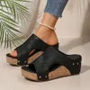 Frauen Sommer Sandalen Schuhe Mode Keil Frauen Schuh Elegante frauen Sandalen Rutsche Huaraches