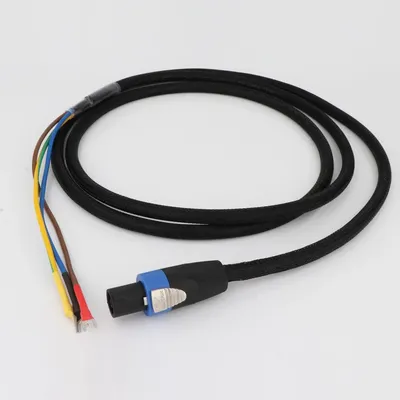High Quality SBC01 Subwoofer cable 3 Wire Sub Speaker Cable Speakon to Spade end for REL/MJ Acoustics
