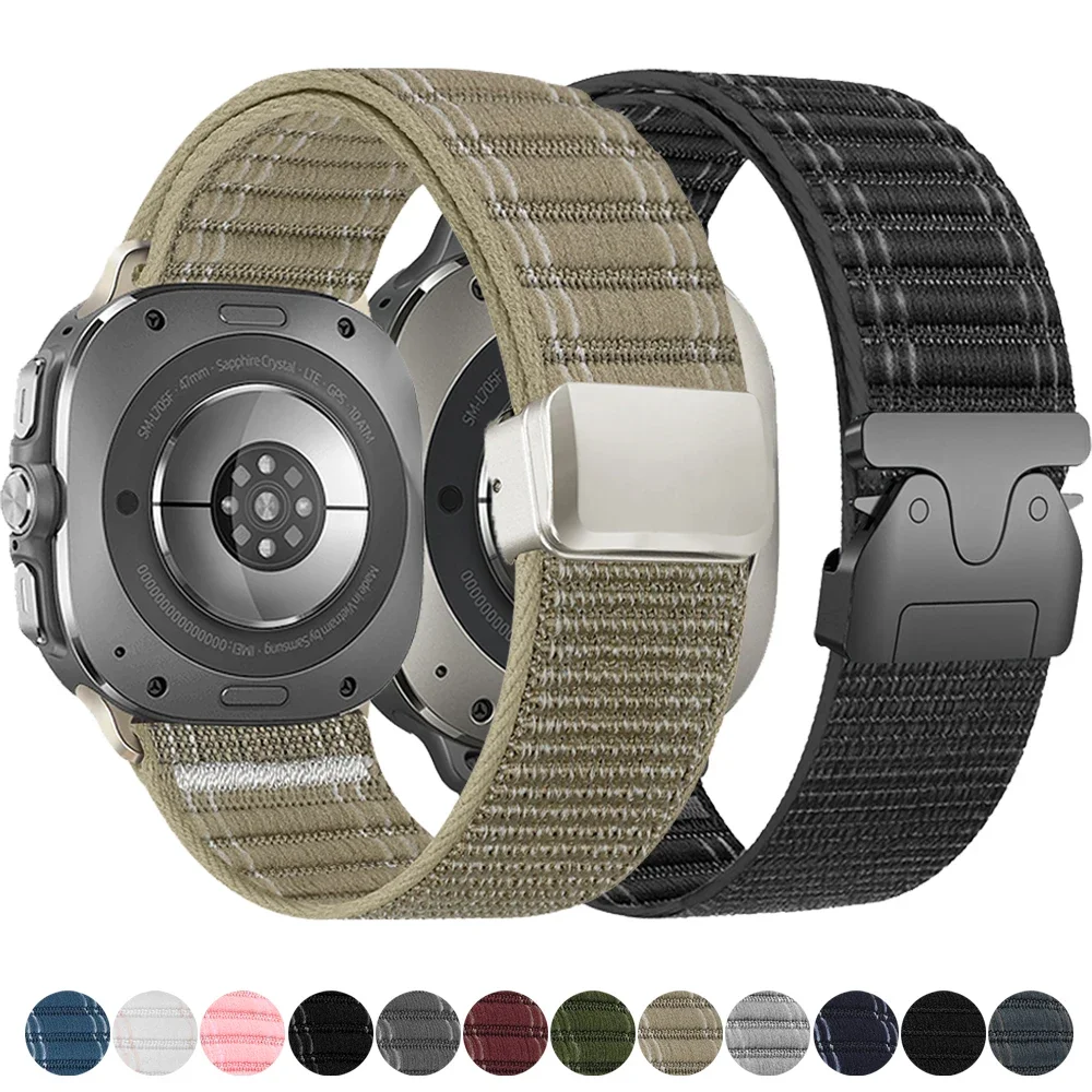 Sports Trail Band für Samsung Galaxy Watch Ultra 47 mm Nylon Loop Strap Correa für Samsung Galaxy Ultra 47 mm LTE No Gaps Armband Image