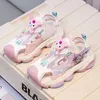 Kinder Sandalen Kuromi Sommerschuhe für Mädchen Windmühle Outdoor Sport rutschfeste weiche dicke Unterseite rosa lila Schuhe Größe 27-35
