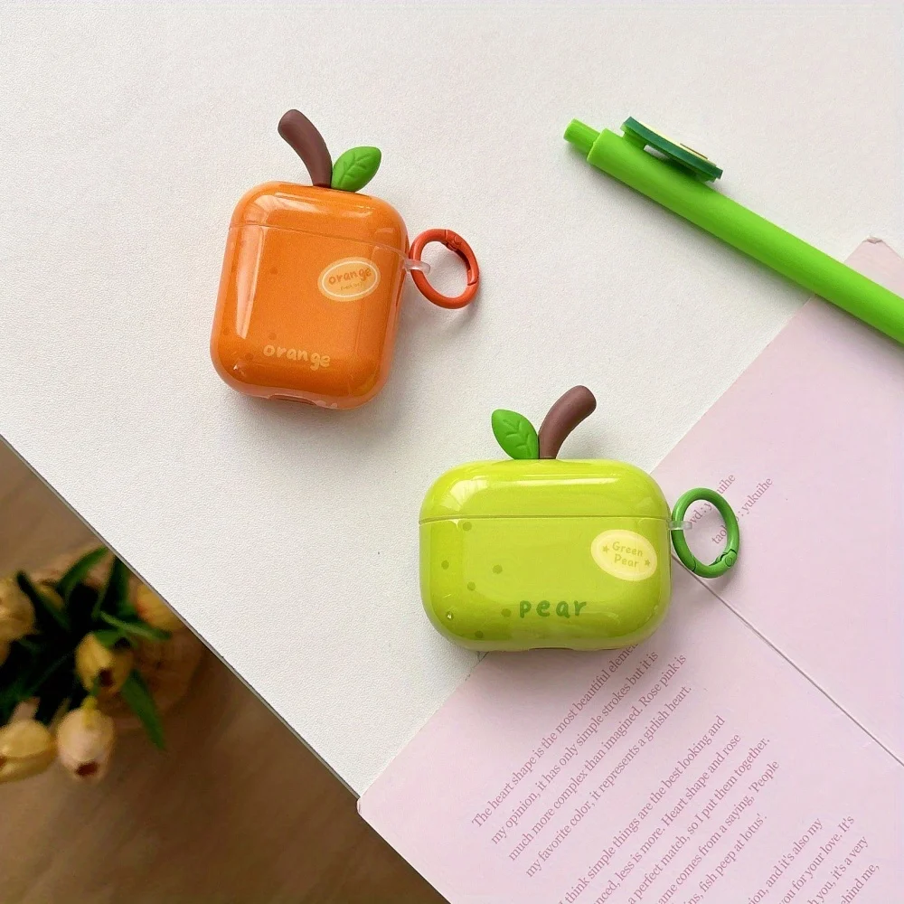 [tx A2005] three-dimensional branches and leaves orange Sydney Airpods4/3 earphone protective case cover 2pro second and third Image