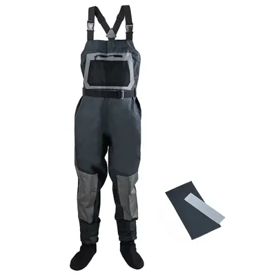 Goture Quality Thickened Fly Fishing Waders 100% Waterproof Fishing Clothes Chest Overalls Waders Breathable Boot S M L XL XXL
