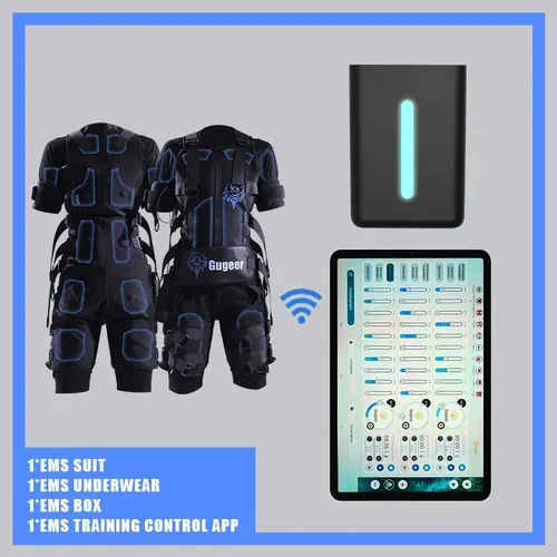 Ems Body Fitness Trainingsanzug Fitness Drahtlose Elektrode EMS Power Trainingsanzug Muskelstimulator Therapie mit APP