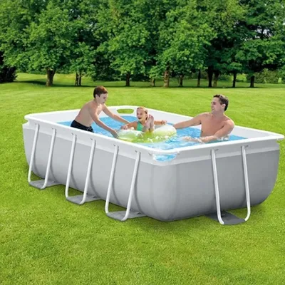 INTEX 26792 Outdoor ABOVE GROUND POOL PRISM STAHLRAHMEN RECHTECKIGES BADPOLEN-SET