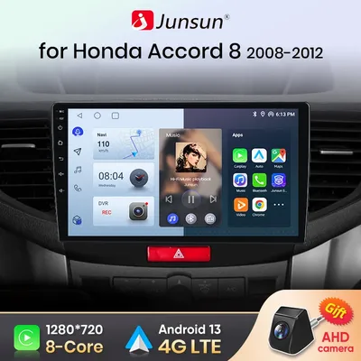Junsun v1 ai Stimme drahtloses Carplay Android Autoradio für Honda Accord 8 2013-2017 4g Auto Multimedia GPS 2din Autoradio