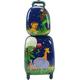 2PCS Kids Luggage Set, 12’’ Travel Backpack and 16’’ Carry on Suitcase with Rolling Spinner Wheels for Children Boys Girls, Trolley Case Gift for Toddlers (Savanna Elephant)