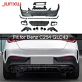 Paraurti posteriore Labbro Diffusore Spoiler Con Scarico Per Benz C254 GLC43 GLC63 AMG Coupe 2024-2025 Auto Labbro Posteriore Coda Gola Adattatore