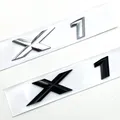 3D ABS Nero Cromato Lettere per auto Baule posteriore Distintivo X1 Logo per BMW X1 Adesivo Emblema X1 Lettering Accessori