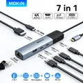 MOKiN USB Hub Docking Station Adattatore Hub per Laptop con 4K60Hz HDMI 10Gbps USB3.1 1000Mbps