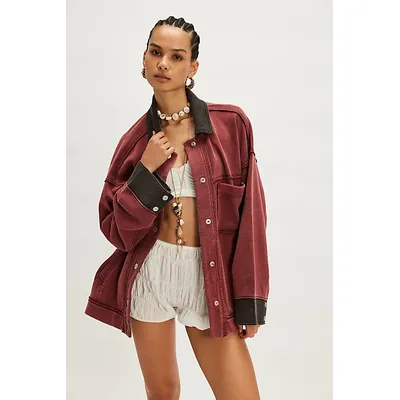 We The Free Cabin Chore Jacket at Free People in Root Beer, Size: Small