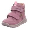 Winterboots SUPERFIT "BREEZE WMS: mittel", Kinder, Gr. 28, lila (flieder), Nubukleder, unifarben, sportlich, Schuhe, Babyschuh, Klettschuh mit GORE-Tex, Größenschablone zum Download